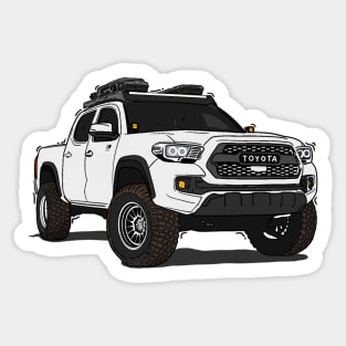 Toyota 4Runner White Sticker